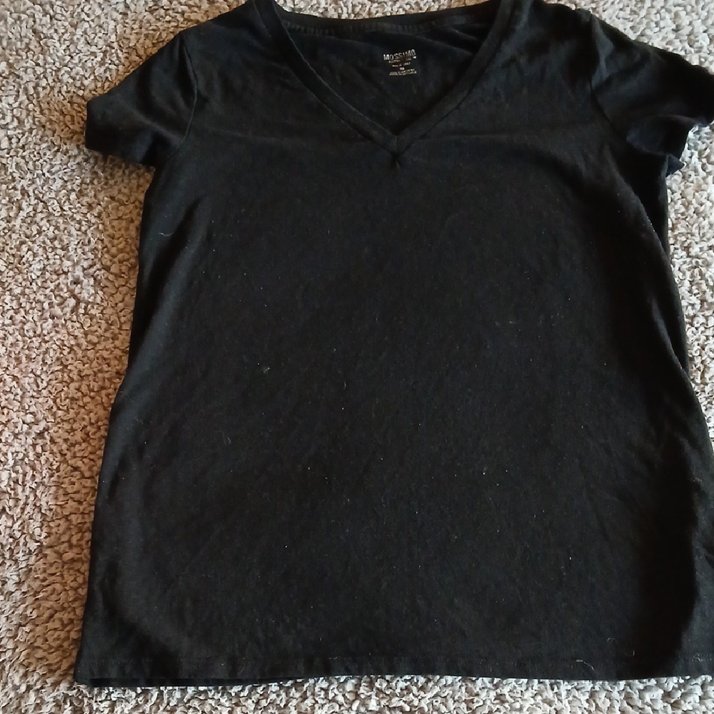 Black V-Neck T-Shirt